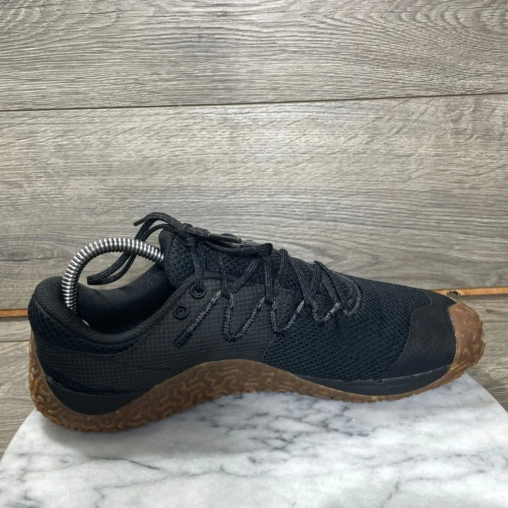 Merrell Shoes Womens 10 Trail Glove 7 Black Minimalist Running Sneaker Light